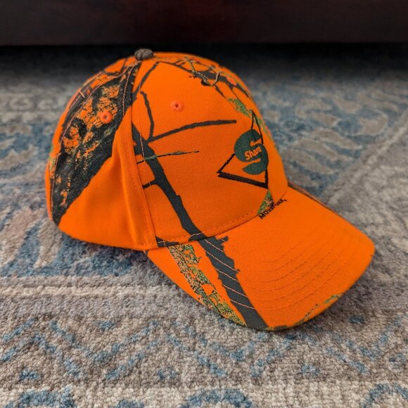 KATI Baseball Hat Unisex OS Orange Mossy Oak Flex Strap Logo Hunting Sports Cap - Picture 2 of 13
